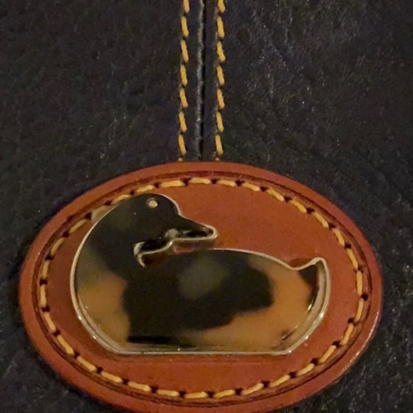 Dooney & Bourke Blue and Brown Leather Clutch - Picture 6 of 11